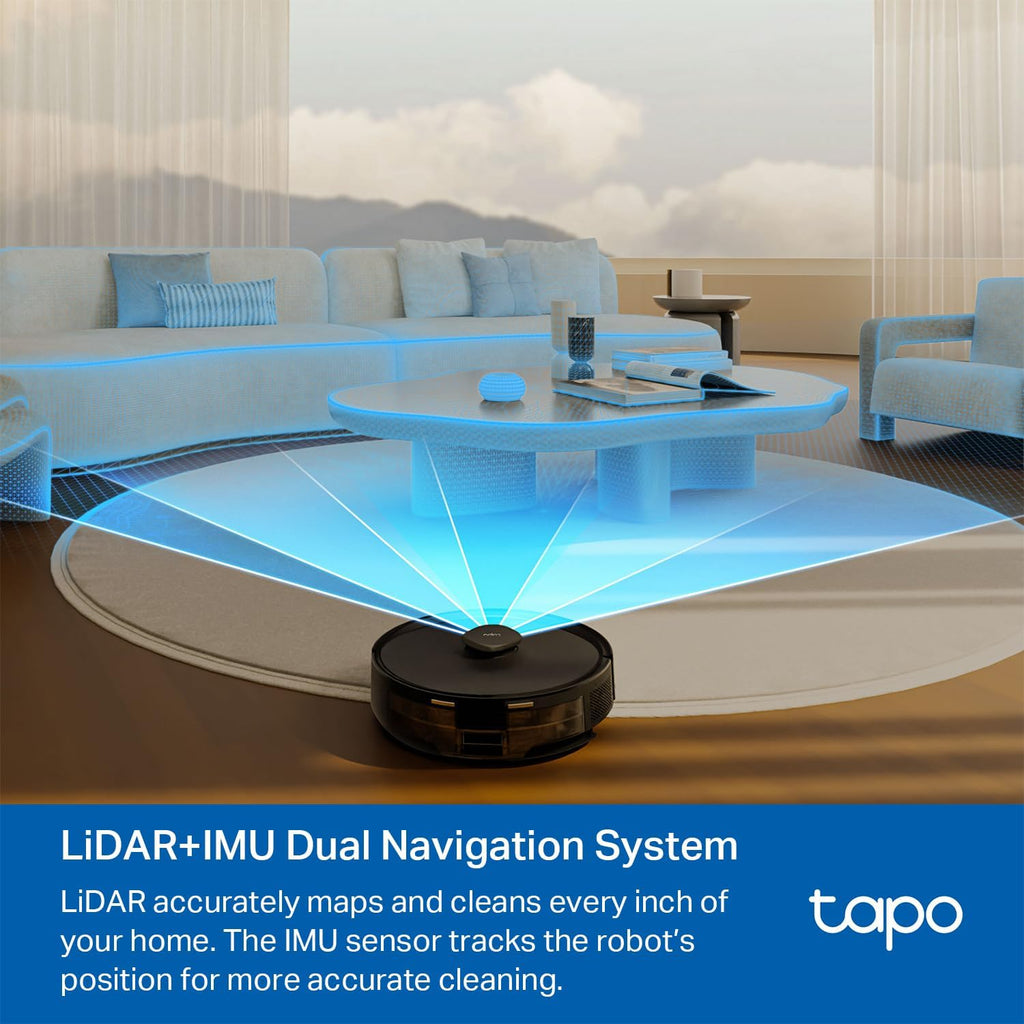 Tapo LiDAR Robot Vacuum And Mop With Self-Emptying Dock, 5300Pa - RV30 Max Plus