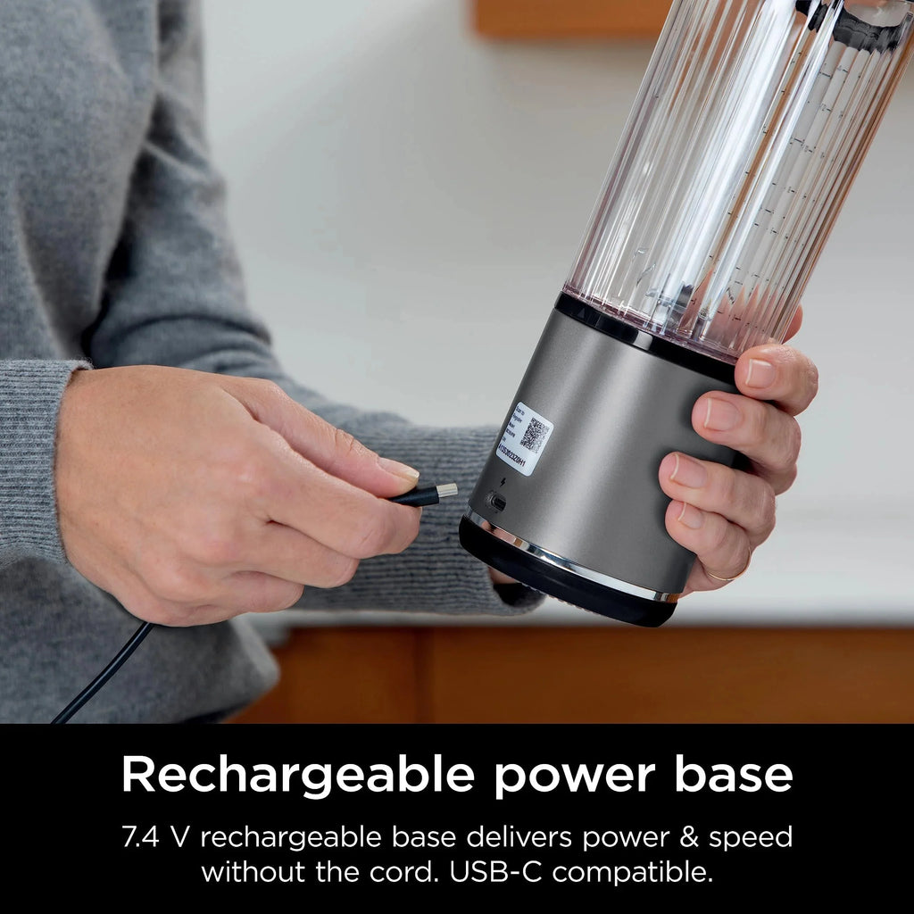 Ninja Blast Portable Personal Blender, Cordless, 18 oz, Metallic Purple - BC151PL