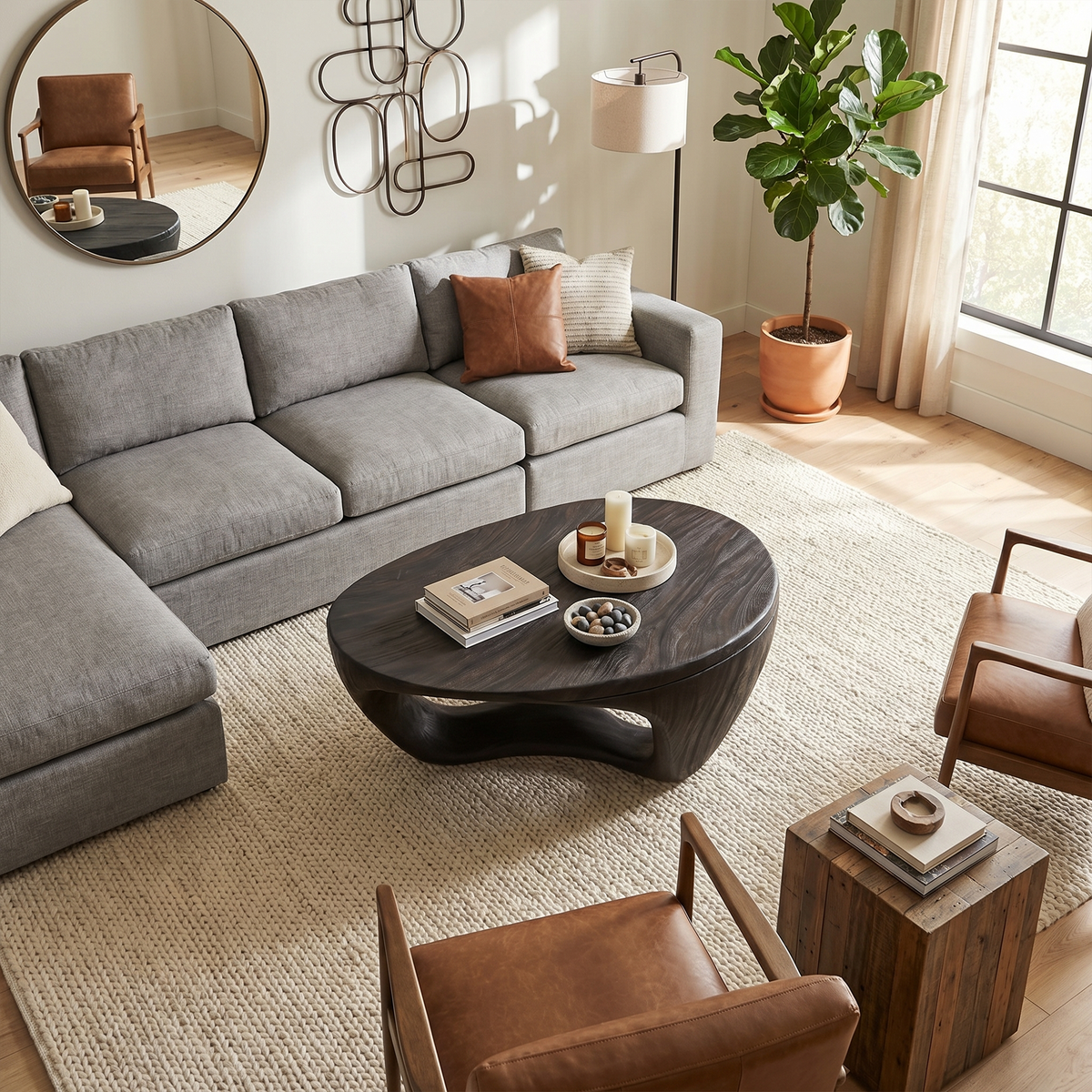 Contemporary Sculptural Coffee Table For Living Room And Lounge