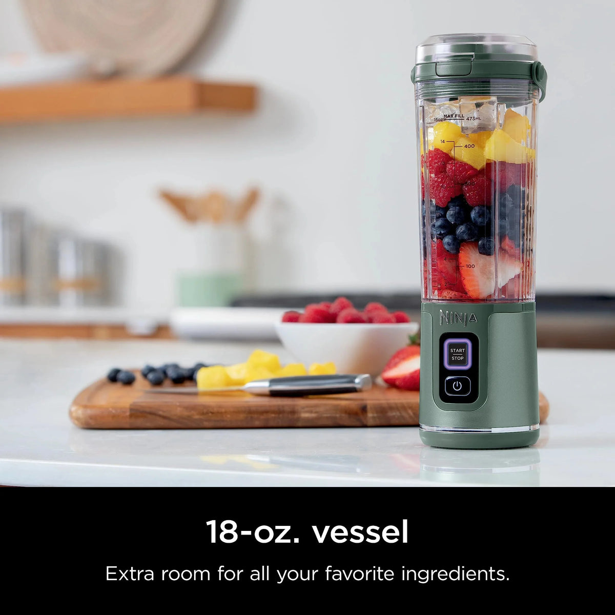 Ninja Blast Portable Personal Blender, Cordless, 18 oz, Metallic Purple - BC151PL