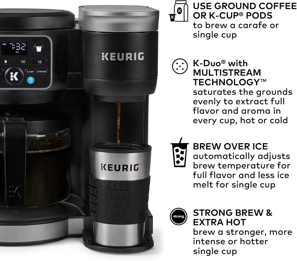 Keurig Hot & Iced Single Serve And Carafe Coffee Maker, 72oz - K-Duo Gen 2