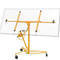 Stark USA Drywall Lift 11' Yellow Rolling Sheetrock Panel Hoist Jack - 65044