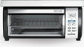 BLACK+DECKER SpaceMaker Under-Cabinet Toaster Oven, Black/Stainless Steel, 9 in Pizza, 4 Slice - TROS1000D