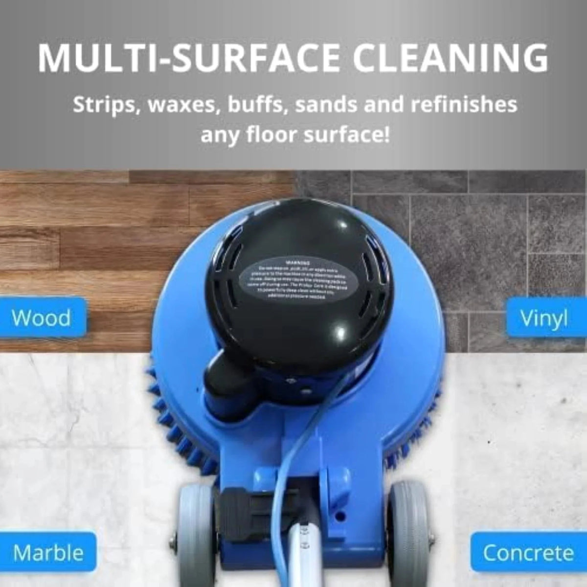 Prolux Core Heavy Duty Commercial 13in Floor Polisher Buffer Scrubber Machine With 5 Pads - Core