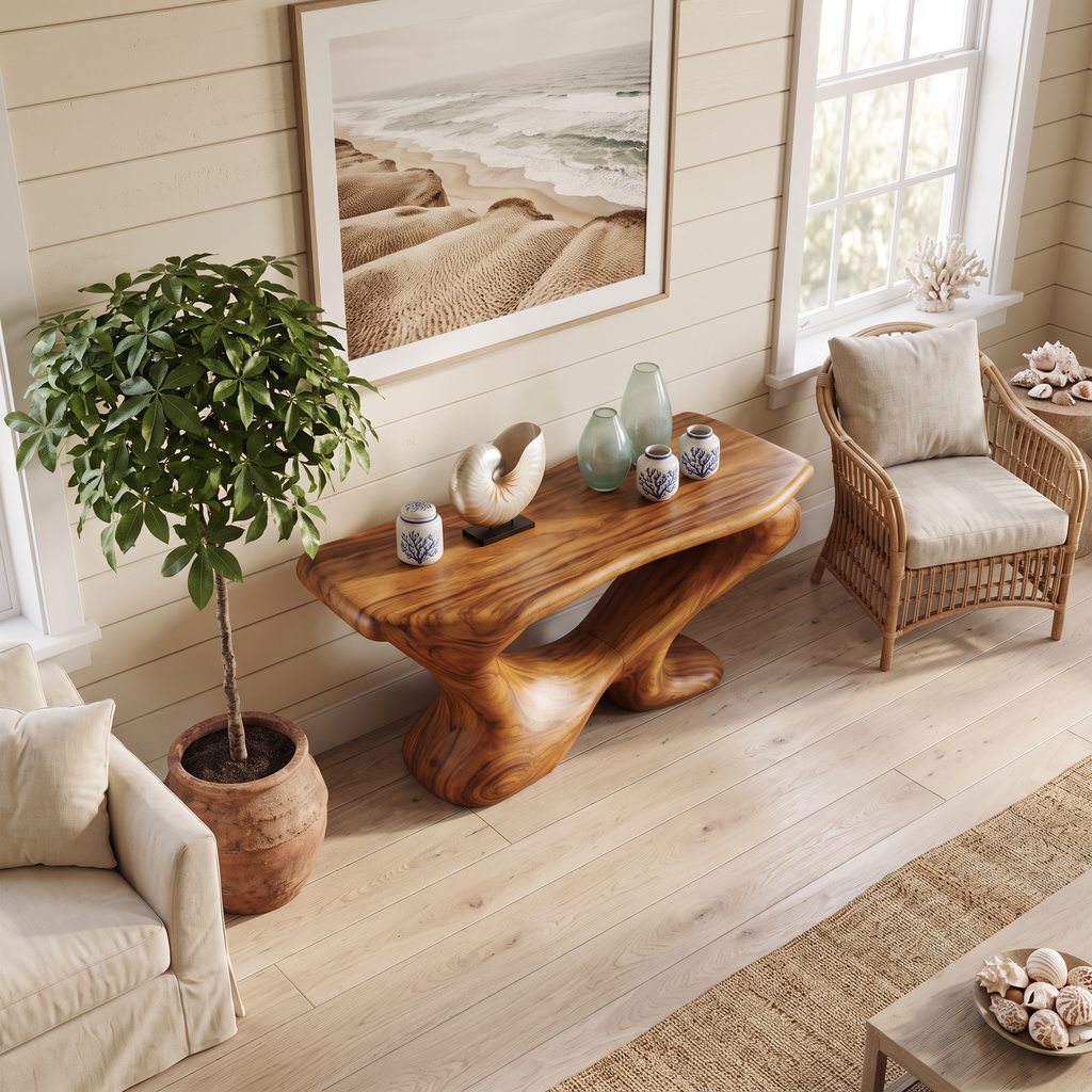 Farmhouse Chic Console Table Entryway Decor - view 2