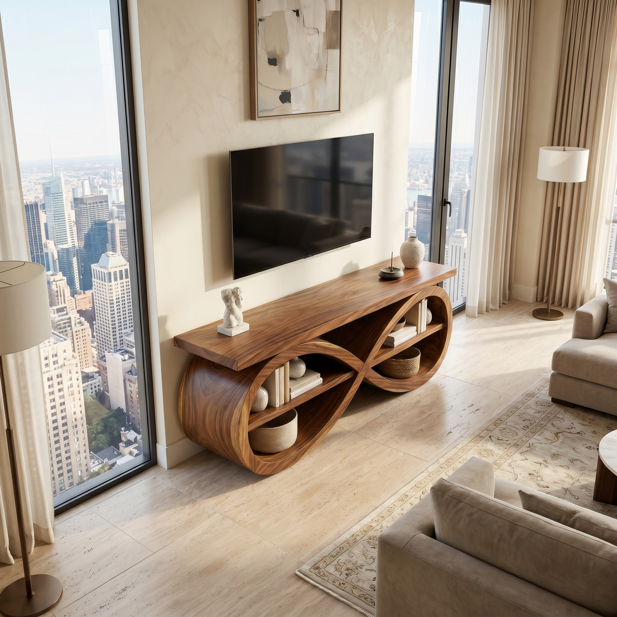 Designer Media Unit Contemporary Home Décor - view 2