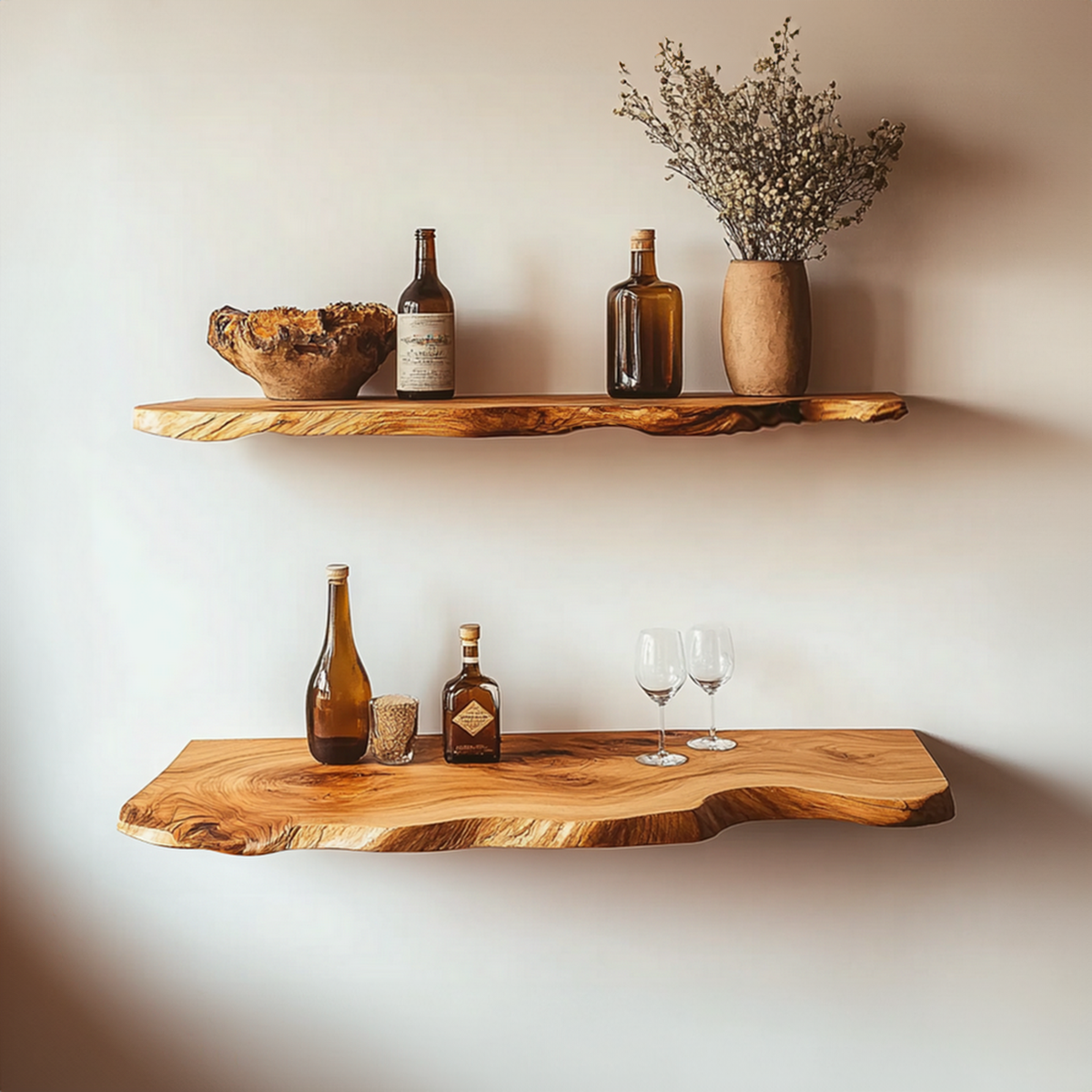 Custom Floating Shelves Wall Shelves Rustic Decor Office Gift - view 3