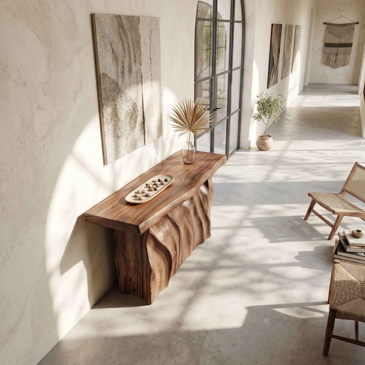 Contemporary Live Form Hall Table For Penthouse Interior Space - view 2