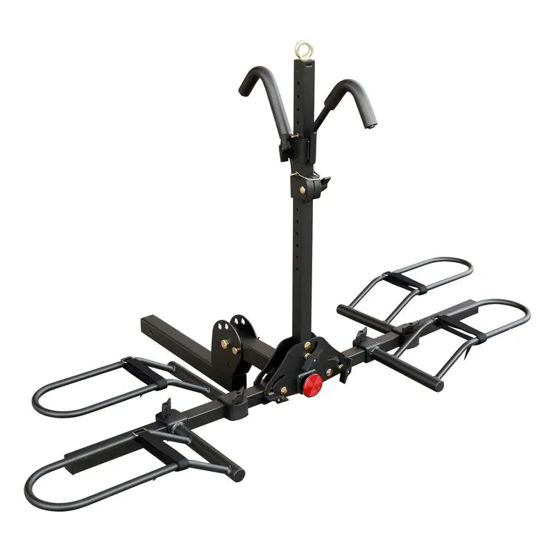 Young 2-Bike Hitch Mount Platform Rack, 200 lb Capacity, Fits 2 in Receiver