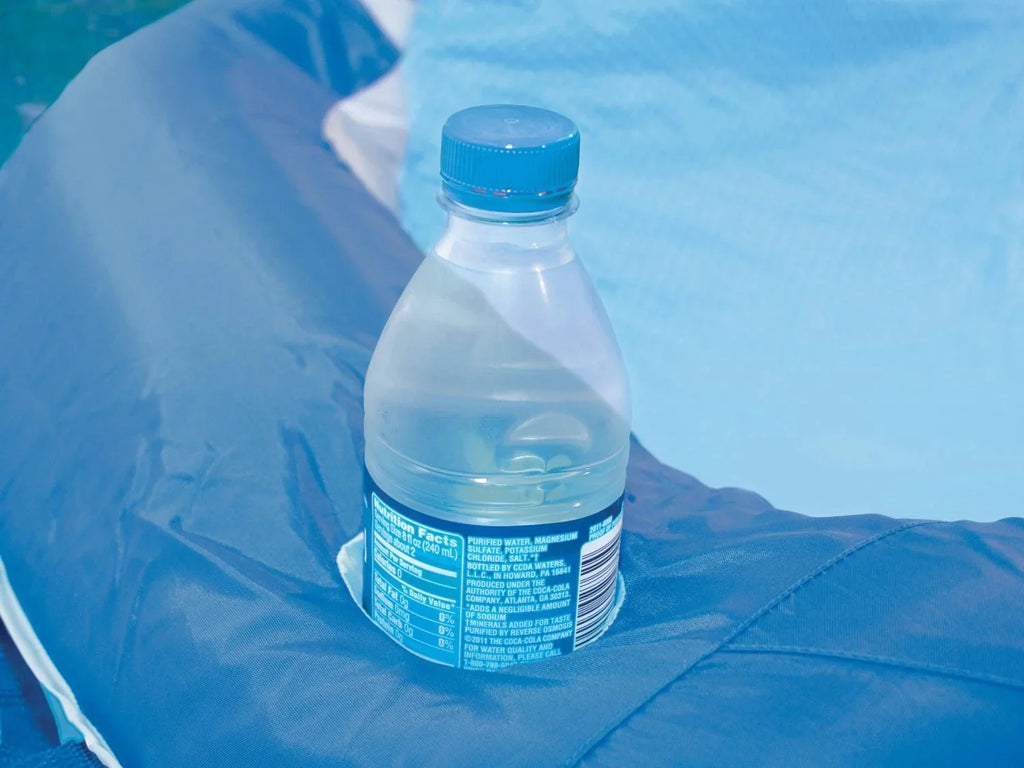Kelsyus Floating Pool Lounger Inflatable Chair With Cup Holder Blue 2 Pack - 80014