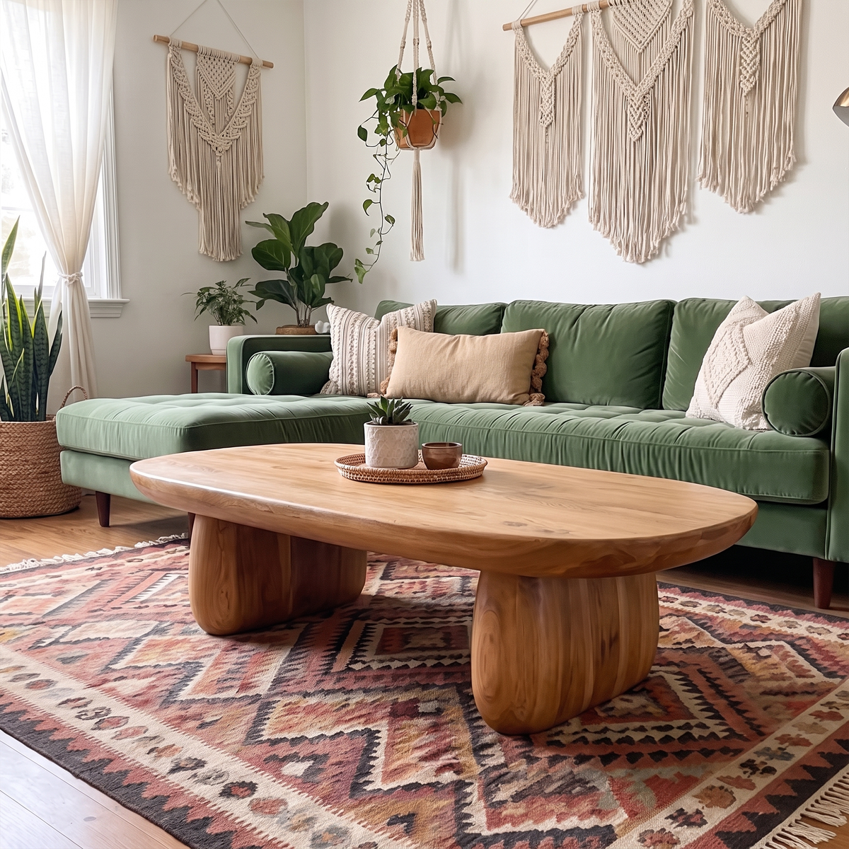 Contemporary Coffee Table With Artistic Column Form For Living Room And Lounge - view 2