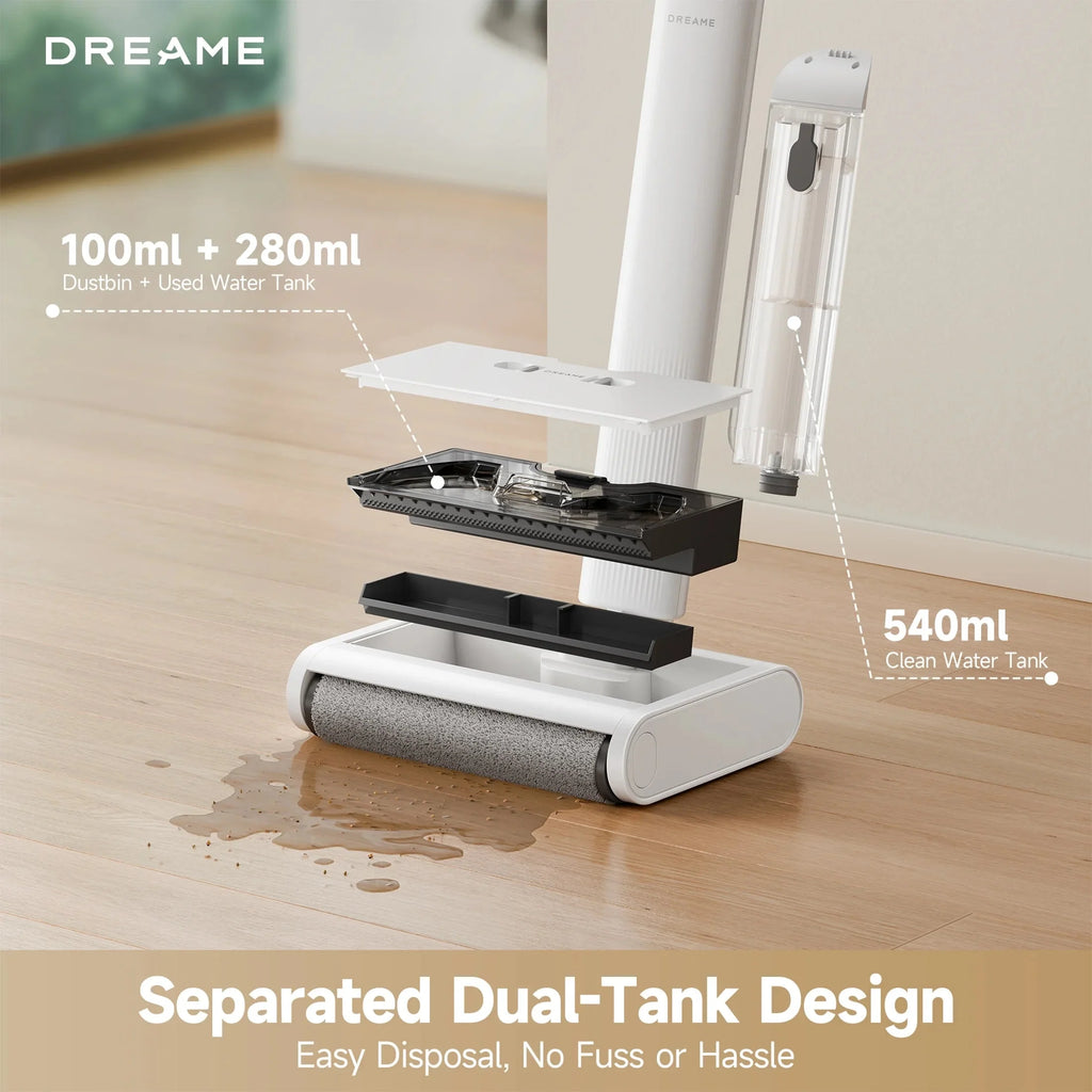 Dreame Cordless Floor Washer With Two Separate Water Tanks - Floor X 100