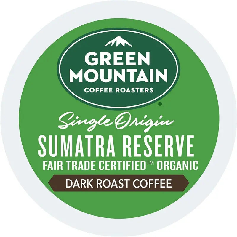 Green Mountain Coffee Roasters Sumatra Reserve Dark Roast K-Cup Pods, 96 Count, Fair Trade Certified
