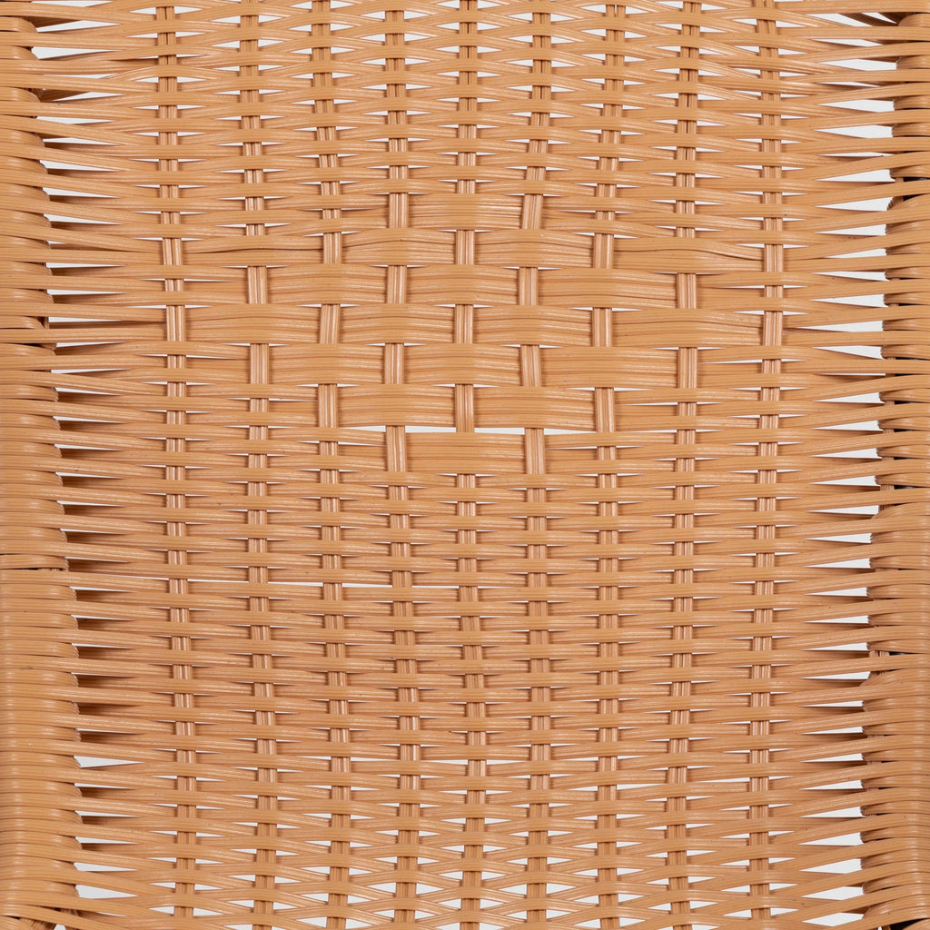 Emma + Oliver Indoor/Outdoor Stacking Rattan Patio Chairs, Set of 2, Gray