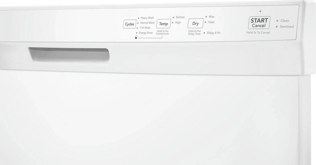 FRIGIDAIRE Built-In Dishwasher, 24 in, White - FDPC4314AW