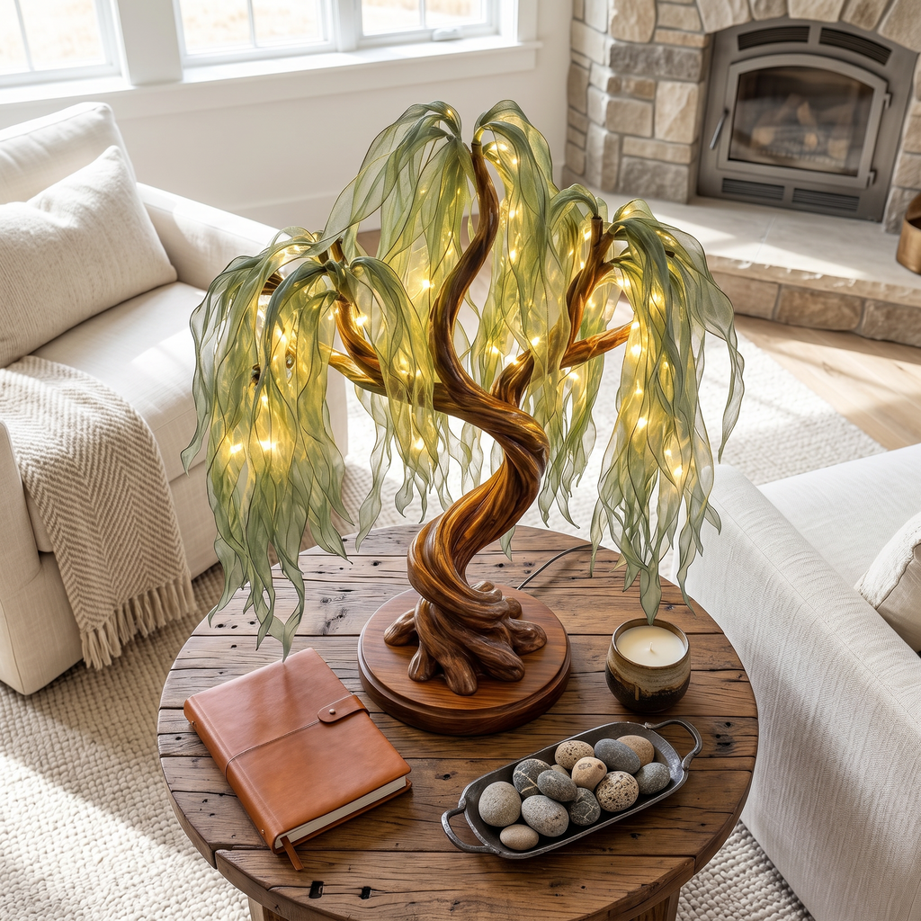 Boho Fairy Light Tree Lamp For Bedroom Decor - view 2