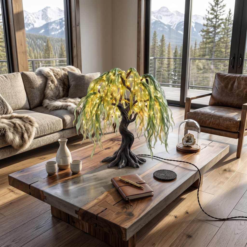 Coastal Decorative Tree Table Lamp For Bedroom - view 2
