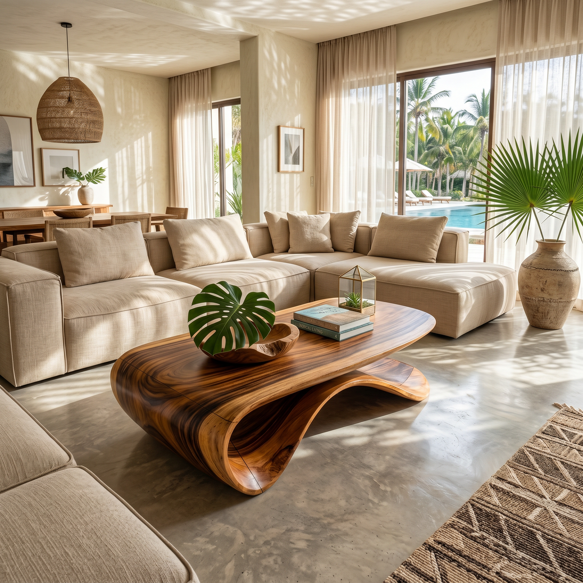 Farmhouse Coffee Table For Traditional Room Design