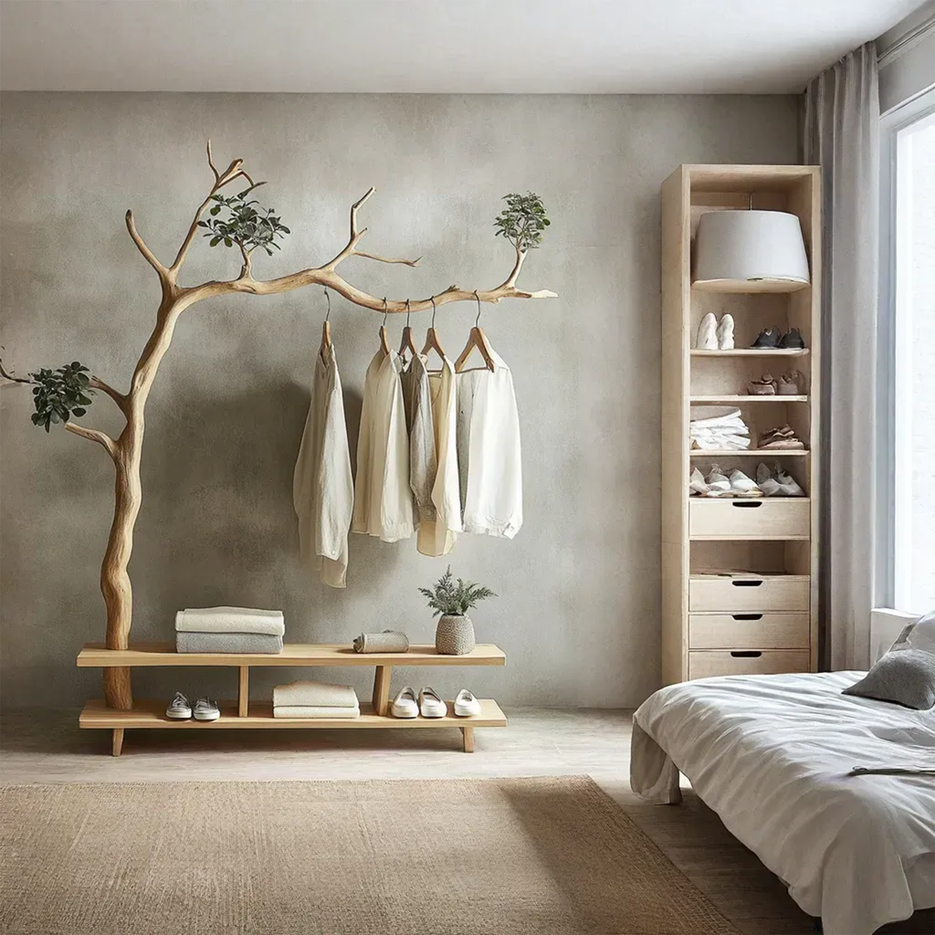 Driftwood Branch Coat Hanger Wall Mount Unique Towel Hook - view 2