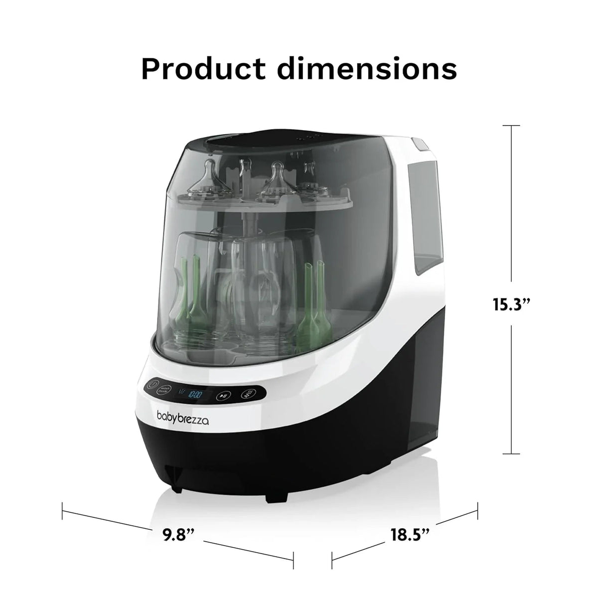 Baby Brezza Baby Bottle Washer Pro - Washer, Sterilizer & Dryer, Up To 4 Bottles