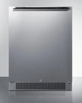 Built-In Outdoor All-Refrigerator, 24 in Wide, Stainless Steel, LHD