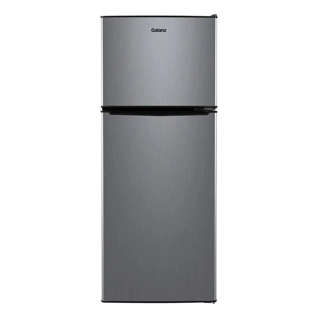 Galanz 4.6 Cu Ft Two Door Mini Refrigerator With Freezer, Stainless Steel - GL46TS5E