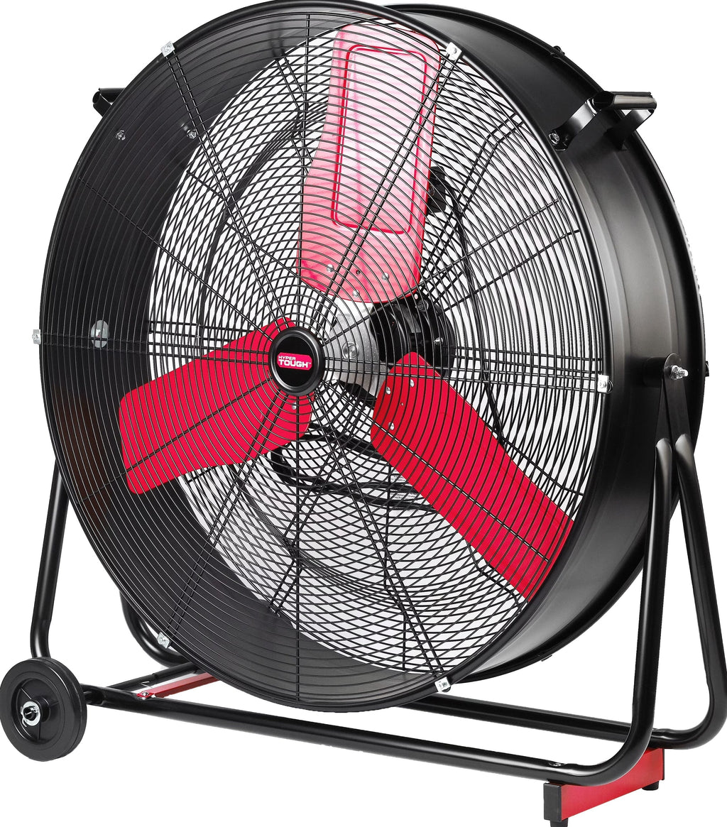 Hyper Tough 30 Inch 2-Speed Tilted Drum Fan Red & Black
