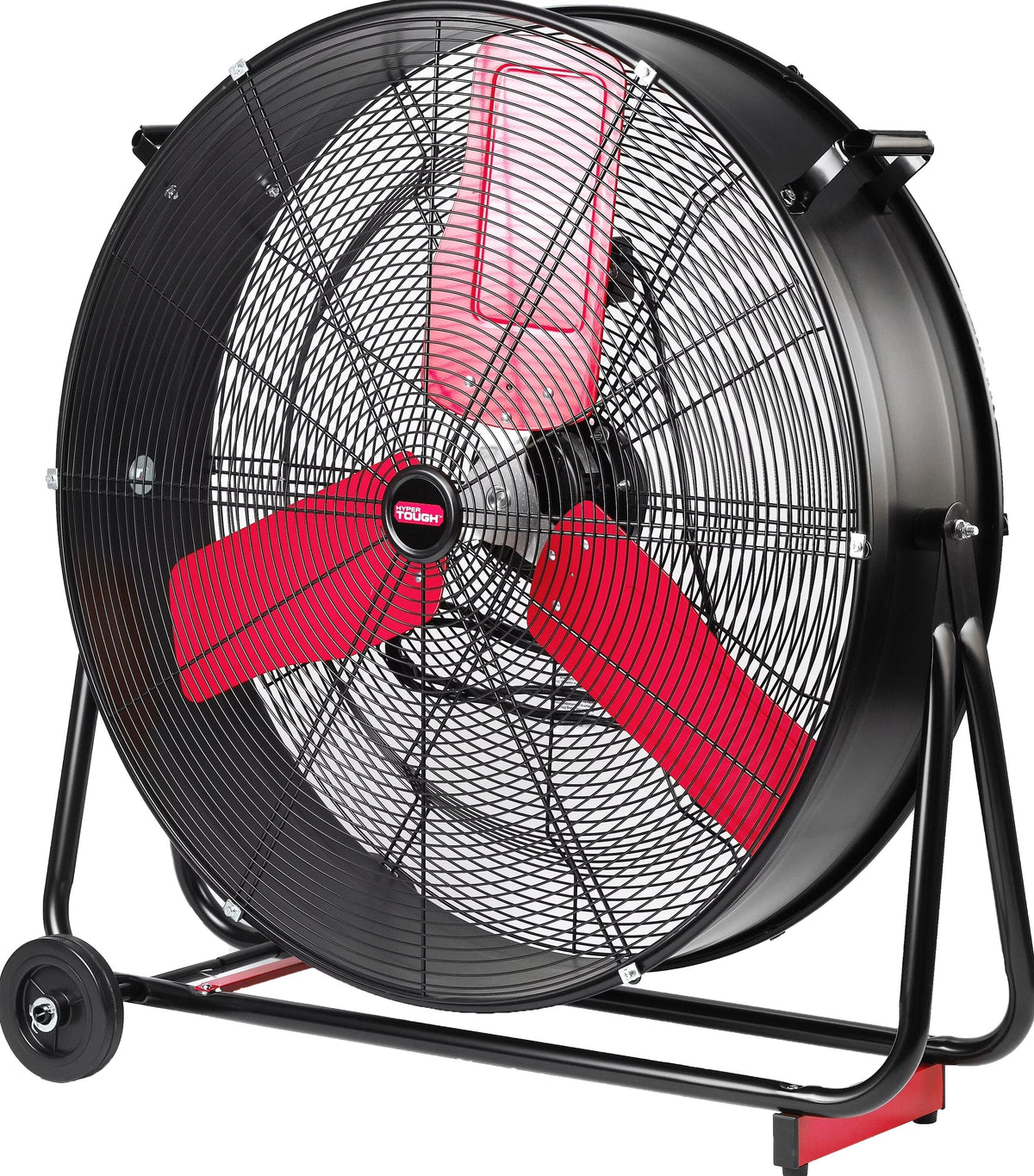 Hyper Tough 30 Inch 2-Speed Tilted Drum Fan Red & Black