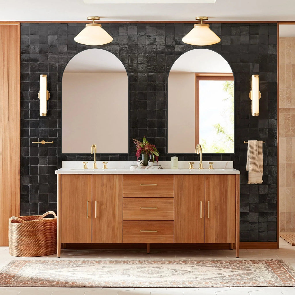 Arched Bathroom Vanity Mirrors, 2 Pack, 36x24 Inch