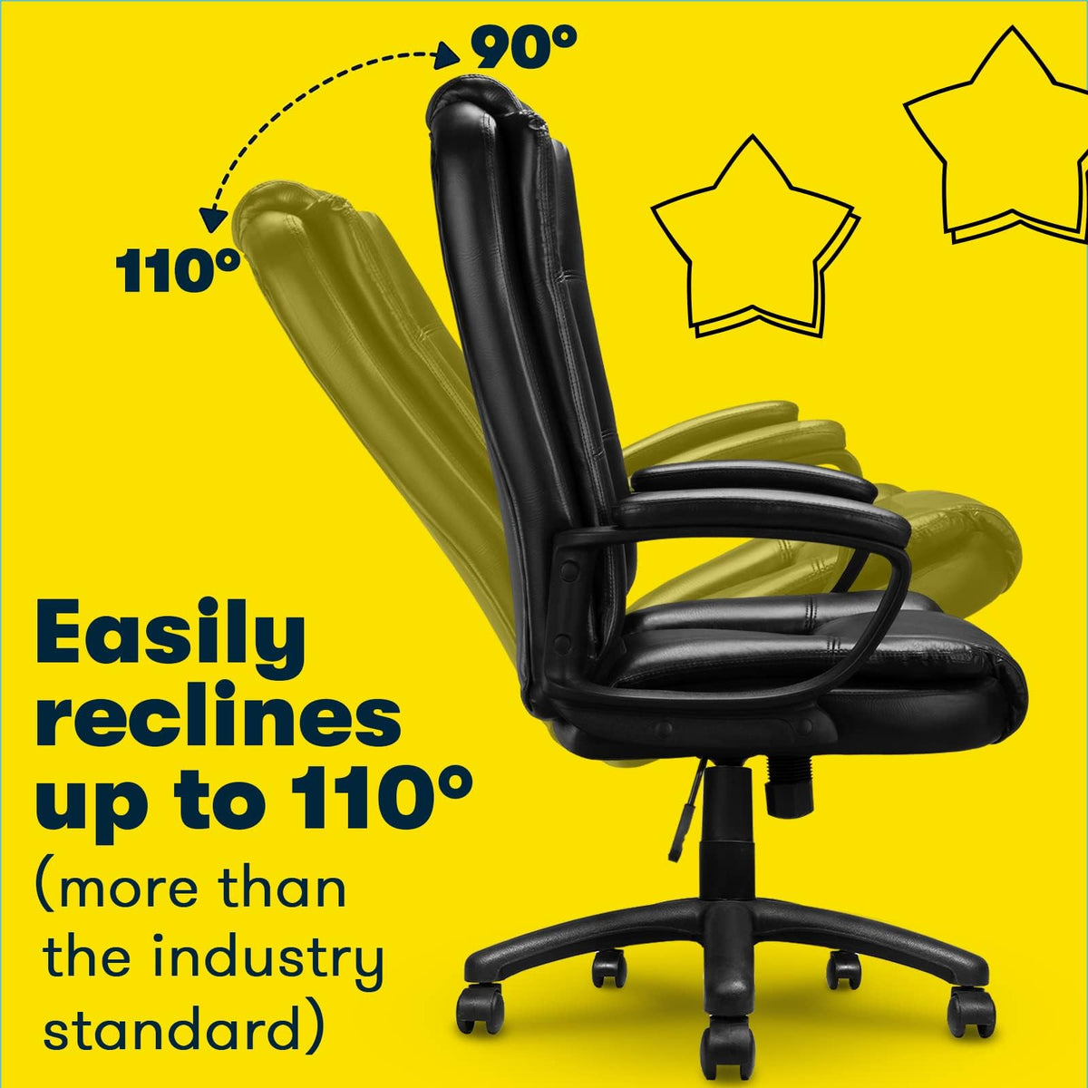 400 LBS Big And Tall Heavy Duty Ergonomic High-Back Office Chair