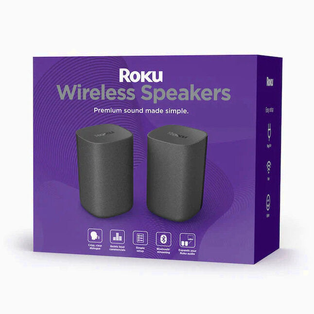 Roku Wireless Speakers 6.1-in 80-Watt Set Of 2