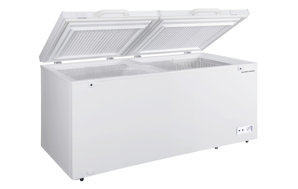 Hamilton Beach 17 Cu. Ft. Chest Freezer, Double Door, White - HBFRF1749
