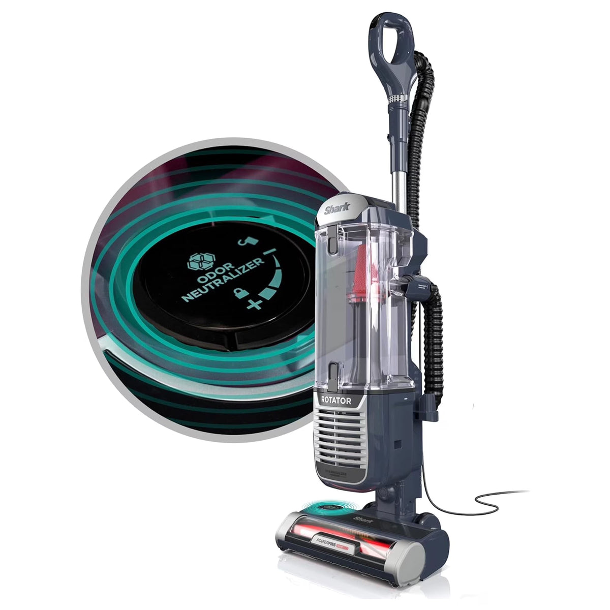 Shark Rotator Bagless Upright Pet Hair Vacuum Cleaner, Navy - Open Box