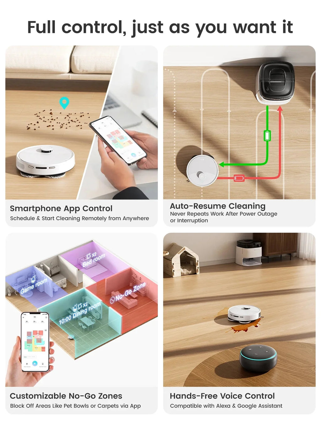 Lefant Robot Vacuum And Mop, 12000Pa Suction, All-In-One Base Station, Dual Spinning Mops - M3L