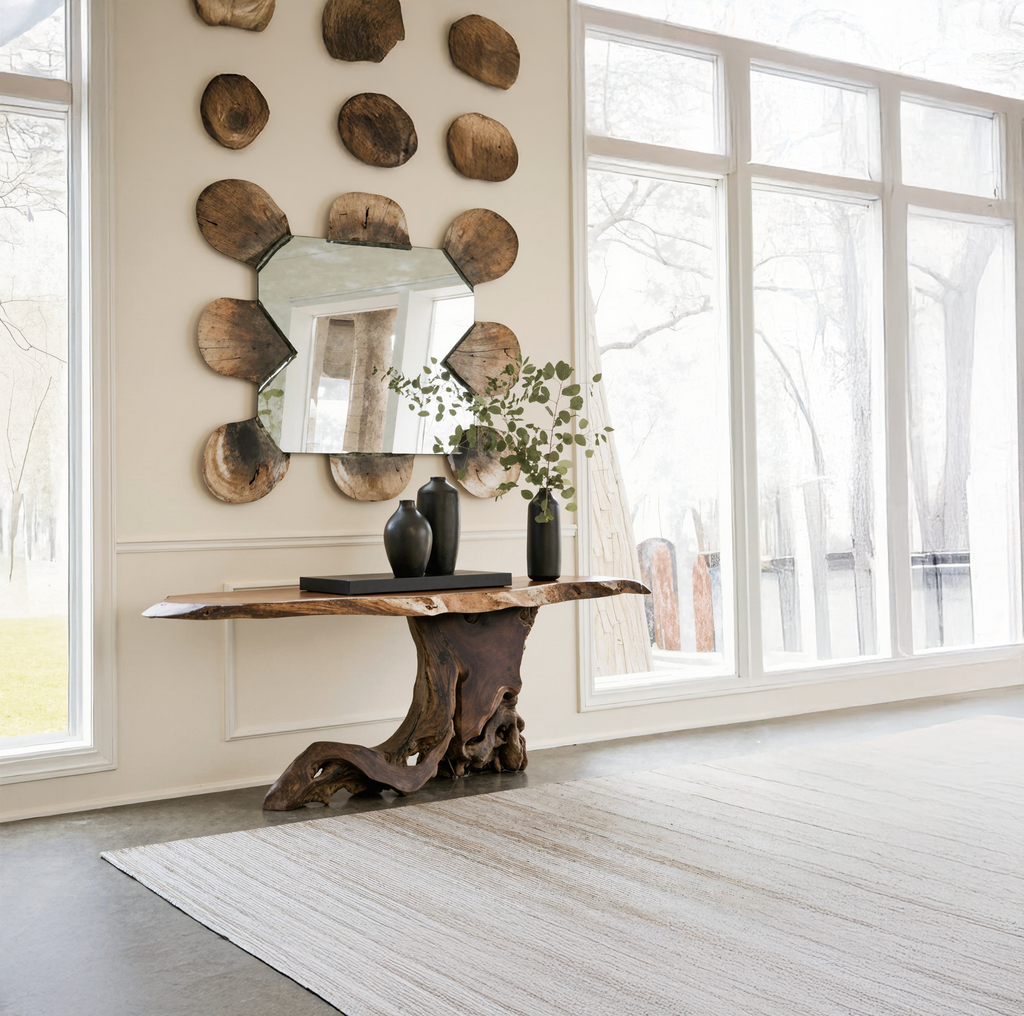 Cantilevered Console Table Unique Decor - view 2