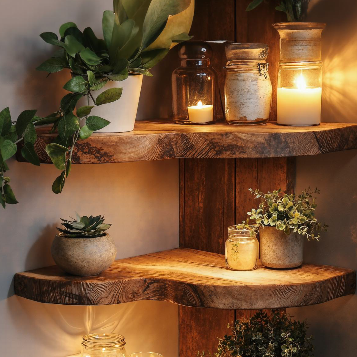 Custom Size Live Edge Wood For Livingroom