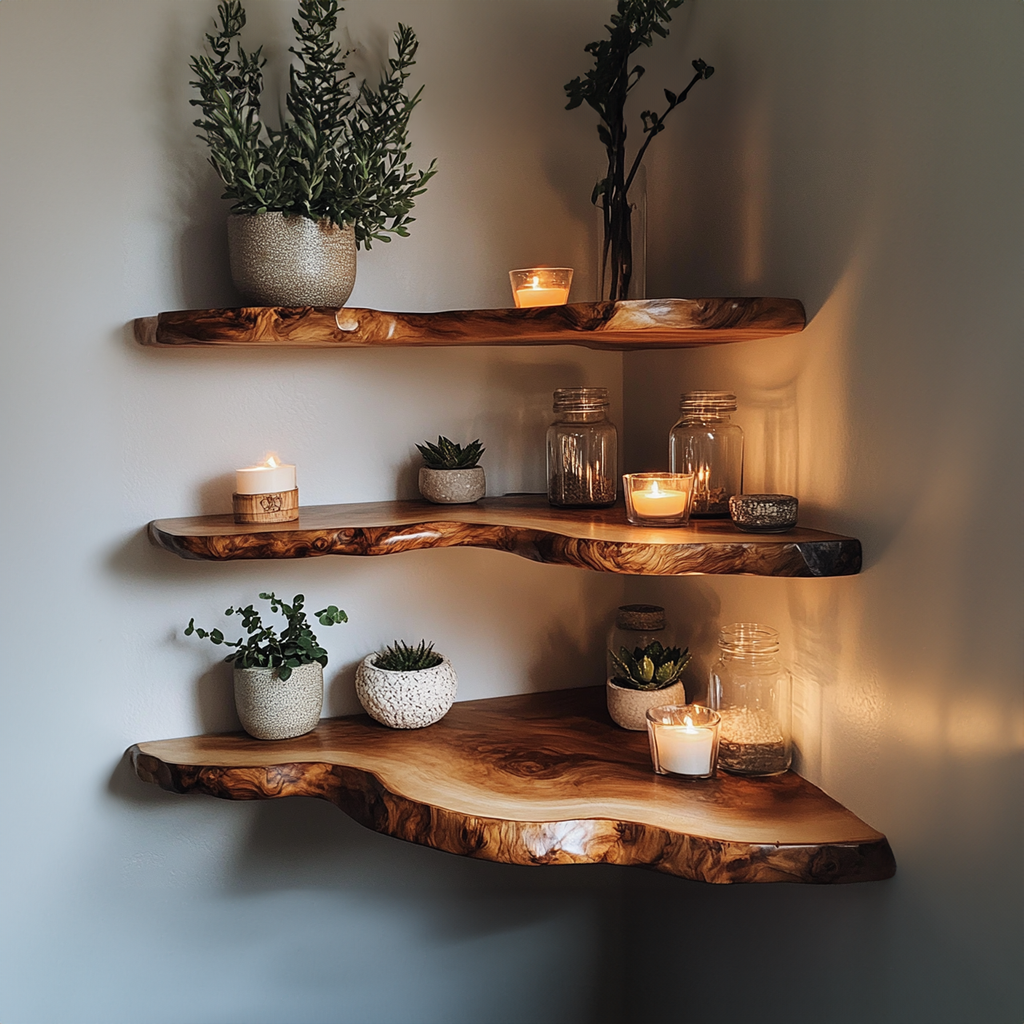 Custome Floating Shelf Corner Book - view 3