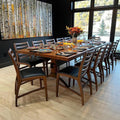 Custom Farmhouse Table Walnut Dining Table Decor Kitchen Gift