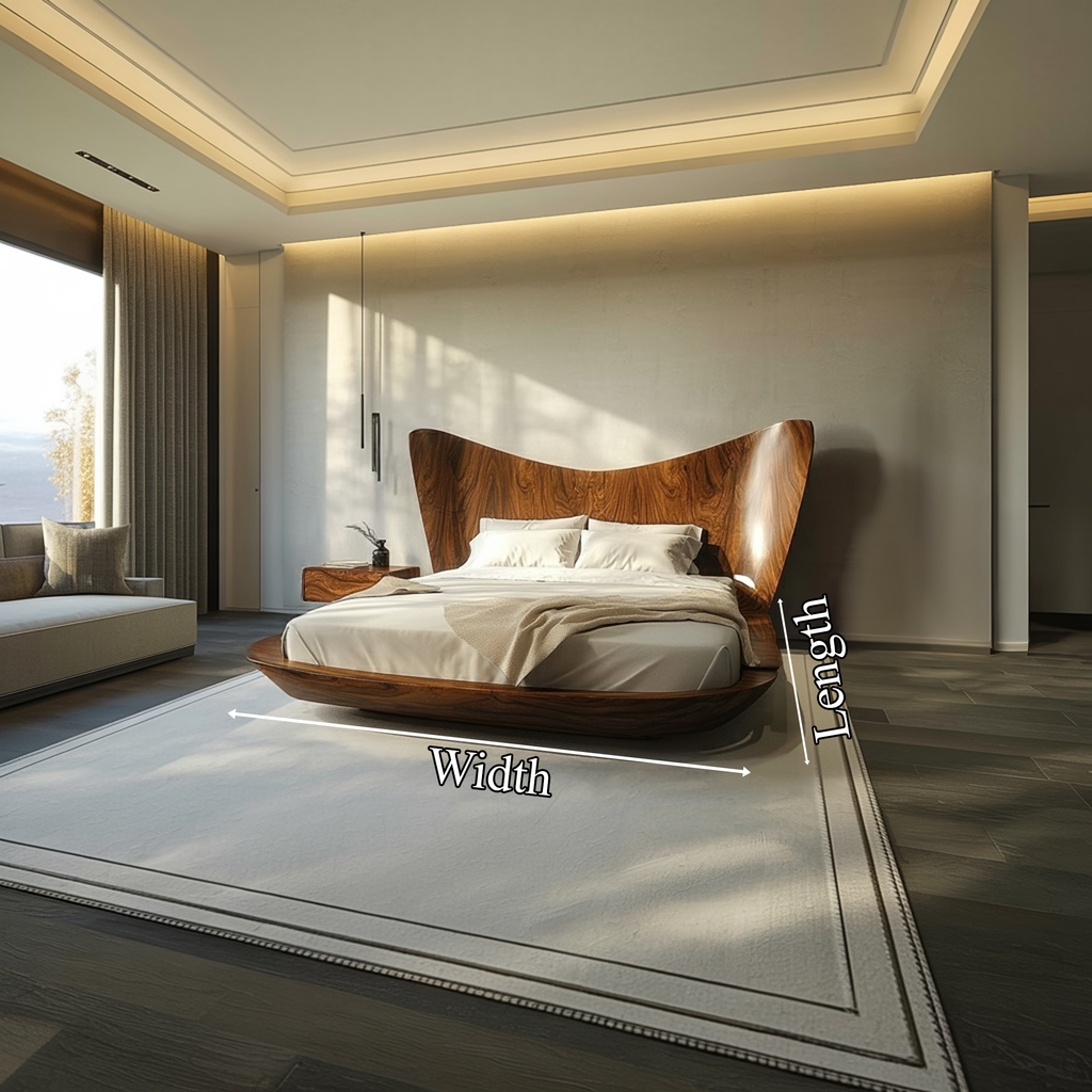 Contemporary Minimalist Bed Frame Bedroom Interior - view 4