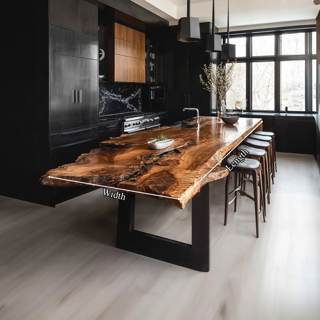 Dark Modern Kitchen Island Kitchen Or Chef Studio - view 6