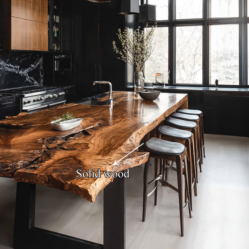 Dark Modern Kitchen Island Kitchen Or Chef Studio - view 4