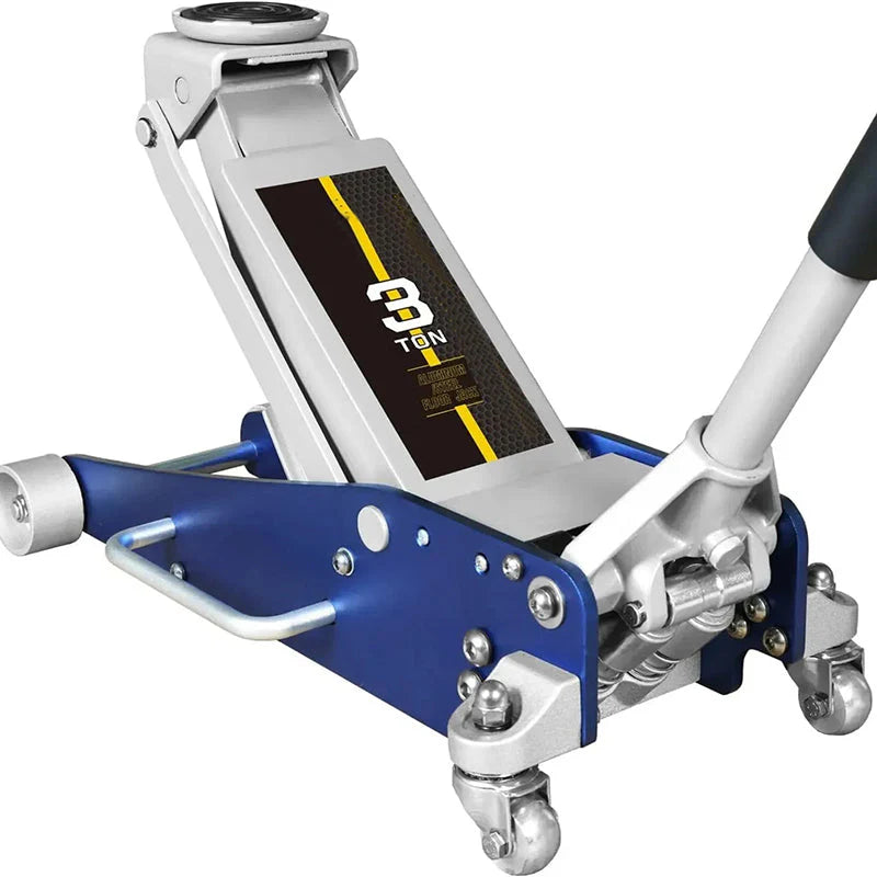 Double Pump Quick Lift Hydraulic Steel Floor Jack - 3 Ton
