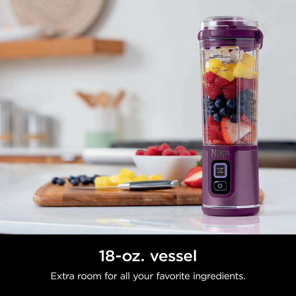 Ninja Blast Portable Personal Blender, Cordless, 18 oz, Metallic Purple - BC151PL
