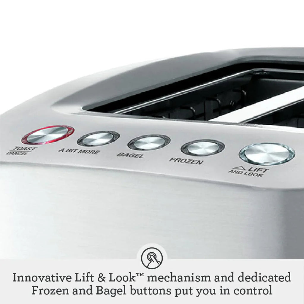 Breville Die-Cast Smart Toaster, 2-Slice, Brushed Stainless Steel