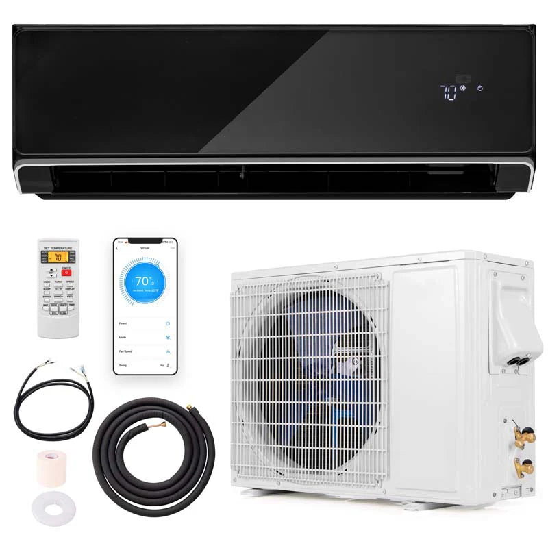 18,000 BTU 21 SEER2 208-230V WiFi Mini-Split Air Conditioner Heat Pump System