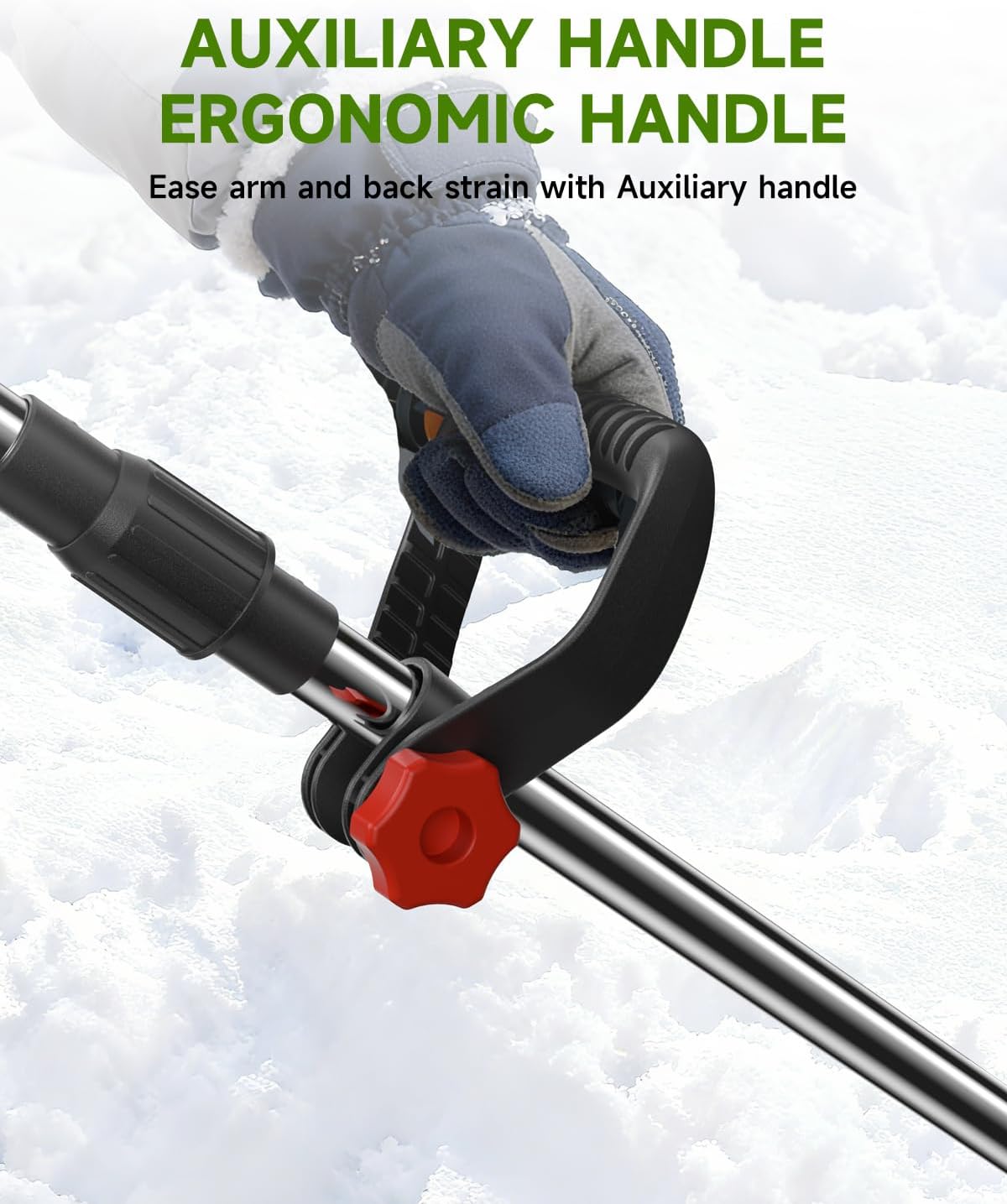 Cordless Electric Snow Shovel 20V 12-Inch 4-Ah With Battery And Quick Charger