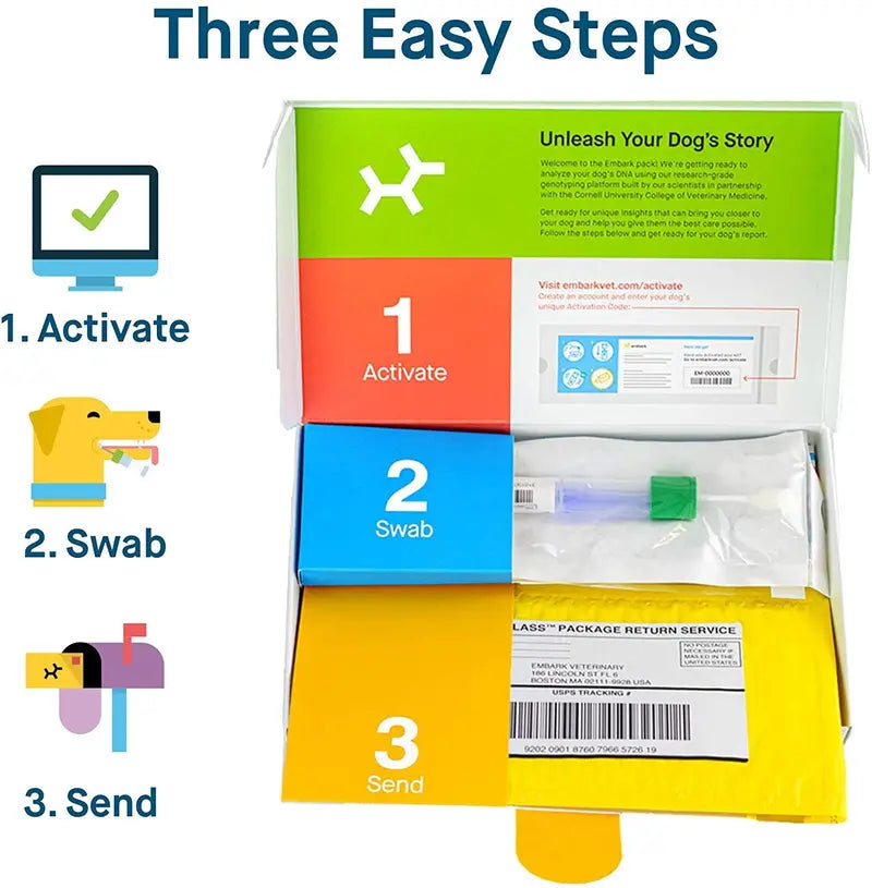 Embark Dog DNA Breed Identification Test Kit With Doggy Relative Finder