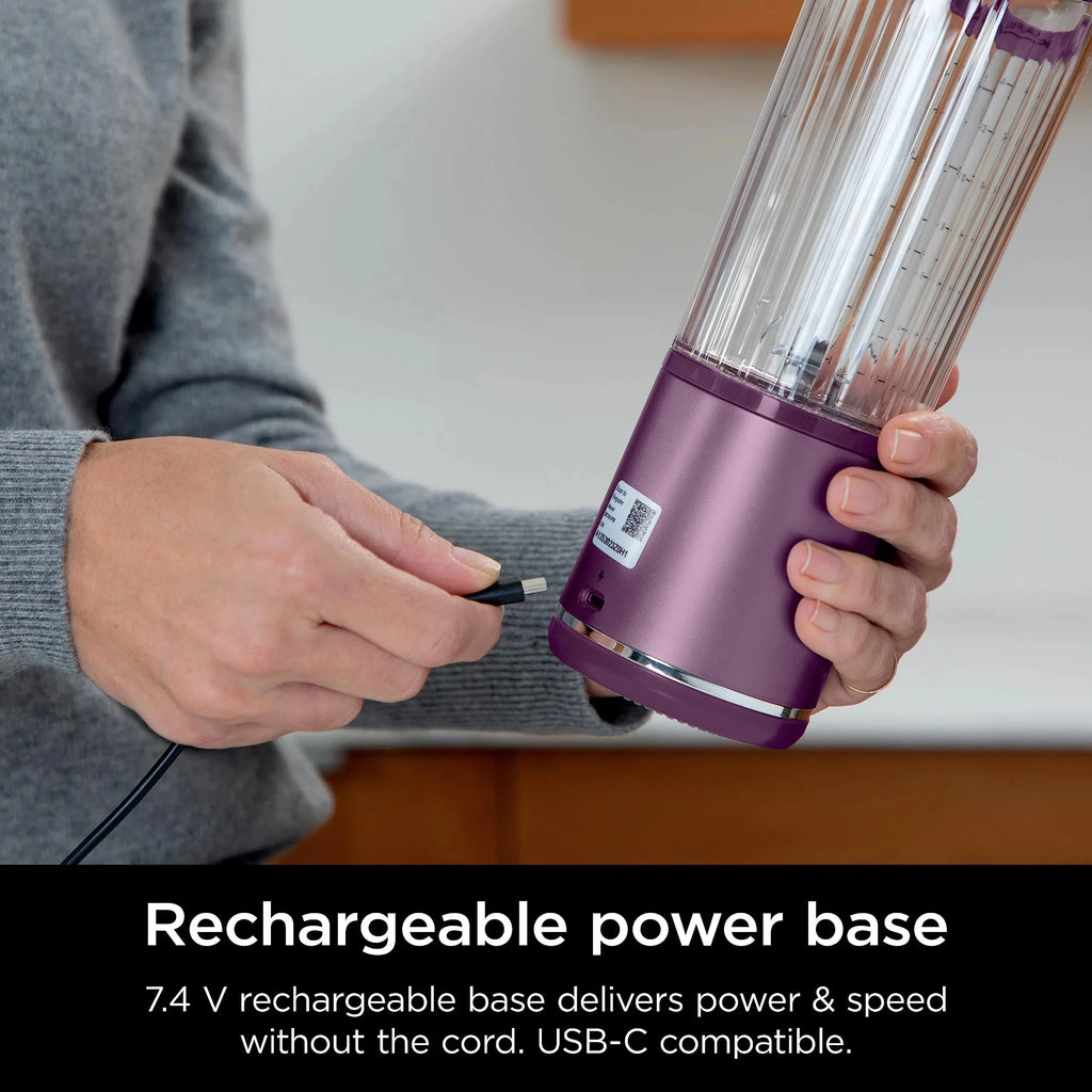 Ninja Blast Portable Personal Blender, Cordless, 18 oz, Metallic Purple - BC151PL