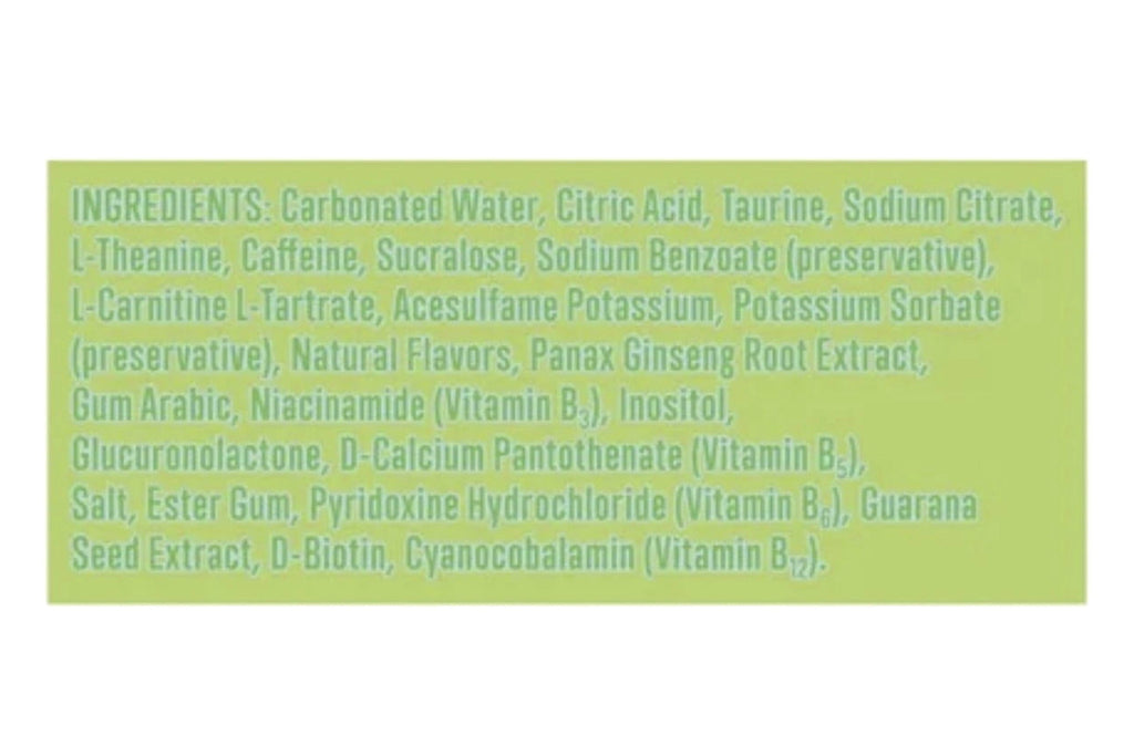 Lime Slush Energy Drink, 12 Pack Of 12fl Oz Cans, Sugar Free, Low Calories, 200mg Caffeine