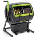 Maze 65-Gallon Compost Tumbler With 12-Gallon Cart, Black - 41.3 x 30 x 45 in